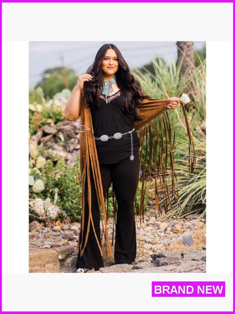 Boho Western Metal Chain Belt Adjustable Concho Waist Link For Dresses Jeans - Picture 2 of 7